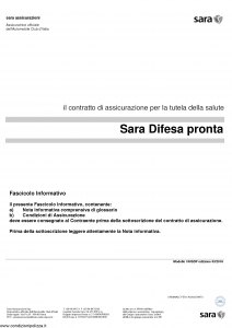 Sara - Sara Difesa Pronta - Modello 100sdp Edizione 03-2016 [26P]