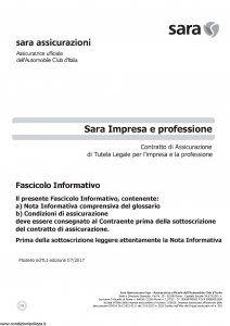 Sara - Sara Impresa E Professione - Modello 60tli Edizione 07-2017 [16P]