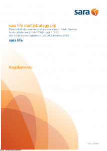 Sara - Sara Life Multistrategy Pip - Modello l367b-07 Edizione 31-10-2007 [82P]