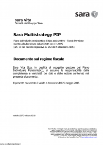 Sara - Sara Multistrategy Pip - Modello l367d Edizione 05-2018 [7P]