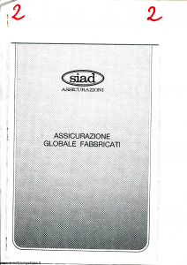 Siad - Assicurazione Globale Fabbricati - Modello 0401.739 Edizione nd [SCAN] [14P]