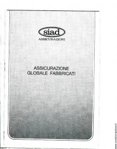 Siad Assicurazioni - Globale Gabbricati - Modello 0401.738 [SCAN] [14P]