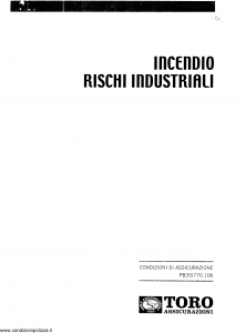 Toro - Incendio Rischi Industriali - Modello pb351770.106 Edizione 2006 [SCAN] [27P]