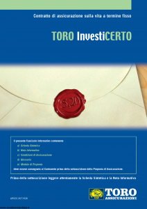 Toro - Investicerto - Modello ar001367.908 Edizione nd [34P]