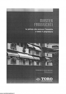 Toro - Master Fabbricati Polizza Che Assicura L'Immobile E Tutela Il Proprietario - Modello pb59g100.n01 Edizione 2001 [SCAN] [22P]