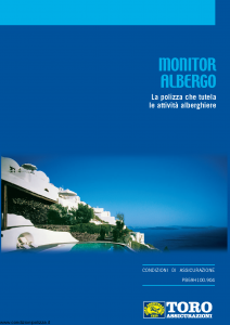 Toro - Monitor Albergo Polizza Che Tutela Le Attivita' Alberghiere - Modello pb59h100.904 Edizione 2004 [18P]