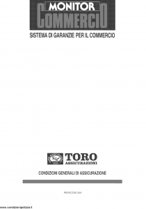 Toro - Monitor Commercio Sistema Di Garanzie Per Il Commercio - Modello pb59c200.900 Edizione 10-07-2000 [44P]