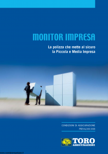 Toro - Monitor Impresa La Polizza Che Mette Al Sicuro La Piccola E Media Impresa - Modello pb59l300.908 Edizione 2008 [82P]