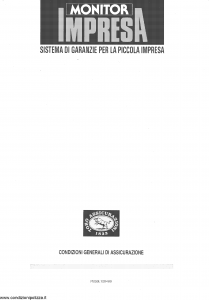 Toro - Monitor Impresa Sistema Garanzie Per La Piccola Impresa - Modello pb59l100489 Edizione 13-04-1989 [57P]