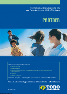 Toro - Partner - Modello ar001152.d05 Edizione 31-12-2005 [57P]