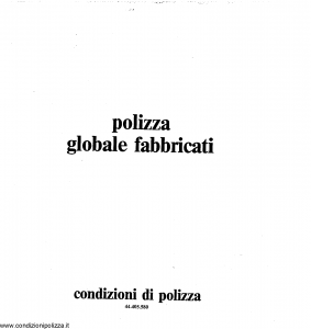 Toro - Polizza Globale Fabbricati - Modello 44.405.580 Edizione 1980 [SCAN] [13P]