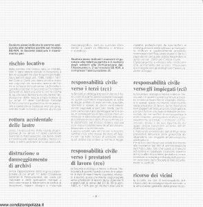Toro - Polizza Globale Uffici E Studi Professionali - Modello cb058404.289 Edizione 1989 [24P]