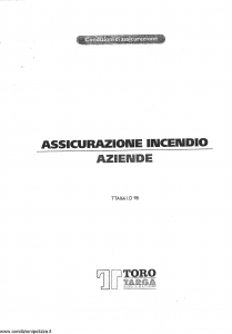 Toro Targa - Assicurazione Incendio Aziende - Modello tta1661.d98 Edizione 1998 [SCAN] [9P]