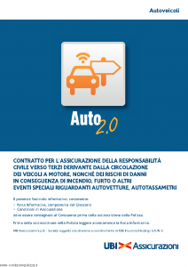 Ubi - Auto 2.0 Autoveicoli - Modello 1562 Edizione 01-07-2014 [116P]