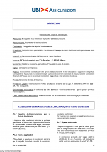 Ubi - Condizioni Generali Assicurazione Per La Tutela Giudiziaria - Modello cgp Edizione 12-2005 [12P]