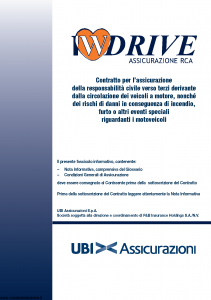 Ubi - Iw Drive Assicurazione Rca - Modello 1019 Edizione 01-08-2011 [68P]