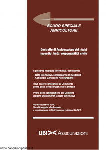 Ubi - Scudo Speciale Agricoltore - Modello 1358 Edizione 01-12-2010 [52P]