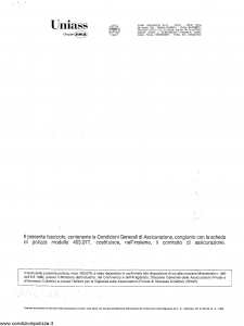 Uniass - Condizioni Generali Assicurazione Stralcio Rct - Modello 403.076 Edizione nd [SCAN] [8P]