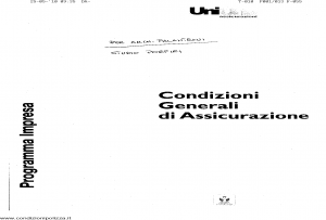 Unione - Programma Impresa Condizioni Generali Assicurazione - Modello 403.181 Edizione 07-2006 [SCAN] [13P]