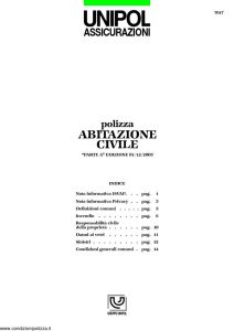 Unipol - Abitazione Civile - Modello 7017 Edizione 12-2005 [19P]