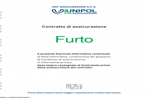 Unipol - Assicurazione Furto - Modello 4001 Edizione 02-2011 [36P]