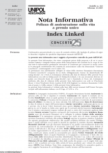 Unipol - Concerto 25 Nota Informativa - Modello 810 Edizione 10-2005 [12P]
