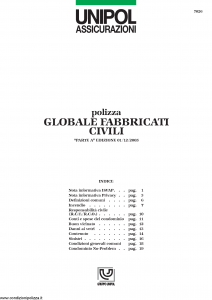 Unipol - Globale Fabbricati Civili - Modello 7026 Edizione 03-2004 [23P]