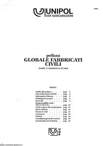 Unipol - Globale Fabbricati Civili - Modello 7026 Edizione 07-2010 [SCAN] [20P]