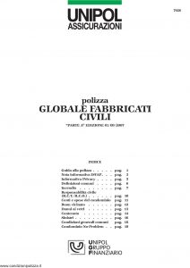 Unipol - Globale Fabbricati Civili - Modello 7026 Edizione 09-2007 [24P]