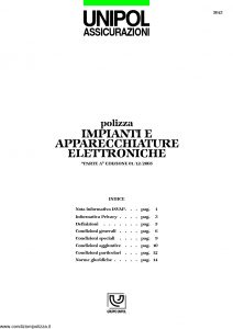 Unipol - Impianti E Apparecchiature Elettroniche - Modello 5015 Edizione 01-2006 [18P]