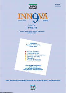 Unipol - Inn9Va Tariffa 703 - Modello v00885 Edizione 06-2006 [50P]