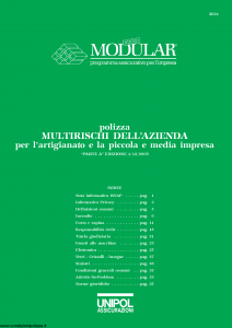 Unipol - Multirischi Dell'Azienda Per L'Artigianato E La Piccola E Media Impresa - Modello 3021 Edizione 03-2004 [37P]