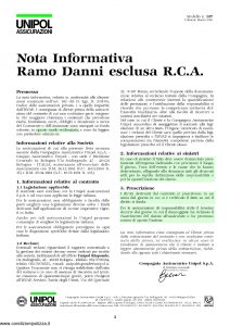 Unipol - Polizza Garanzia Di Fornitura - Modello 5019 Edizione 10-2006 [12P]