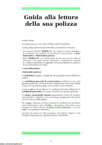Unipol - Polizza Multigaranzie Per La Persona - Modello 1036 Edizione 07-2006 [15P]