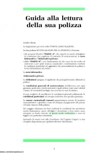 Unipol - Polizza Multigaranzie Per La Persona - Modello 1036 Edizione 07-2006 [15P]