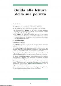 Unipol - Polizza Multigaranzie Per La Persona - Modello 1036 Edizione 07-2006 Stampa 04-2007 [16P]