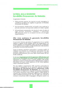 Unipol - Sezione Invalidita Permanente Da Malattia - Modello 1036-ipm Edizione 05-2009 [16P]