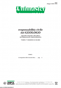 Unipol - Unimaster Responsabilita' Civile Del Geologo Allegato 2318 - Modello 2027 Edizione 01-08-2003 [4P]