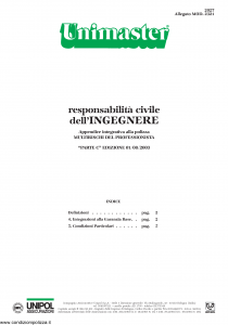 Unipol - Unimaster Responsabilita' Civile Dell'Ingegnere Allegato 2321 - Modello 2027 Edizione 01-08-2003 [6P]