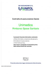 Unipol - Unimedica Rimborso Spese Sanitarie - Modello 1058 Edizione 02-2011 [32P]