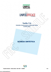 Unipol - Unipol Efficace Tariffa 712 - Modello 997b Edizione 02-2008 [60P]