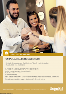 Unipolsai - Albergo E Servizi - Modello 3300 Edizione 15-12-2018 [150P]