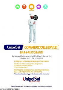 Unipolsai - Commercio & Servizi Bar + Ristoranti - Modello 4227 Edizione 11-2016 [162P]