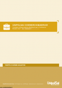 Unipolsai - Commercio E Servizi - Modello 4227 Edizione 15-04-2017 [81P]