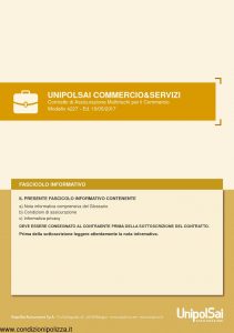 Unipolsai - Commercio E Servizi Multirischi Per Il Commercio - Modello 4227 Edizione 05-2017 [164P]