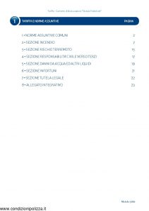 Unipolsai - Condominio Assicurazione Globale Fabbricati Tariffe E Norme Assuntive - Modello 7260 Edizione 05-2016 [30P]