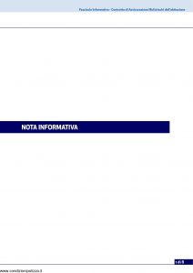 Unipolsai - Famiglia Piu' Polizza Multirischi Dell'Abitazione - Modello 7023 Edizione 07-2014 [34P]