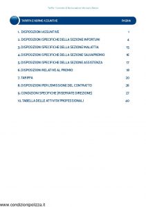 Unipolsai - Infortuni Premium Assicurazione Infortuni E Salute Tariffe E Norme Assuntive - Modello 1204 Edizione 10-2015 [58P]
