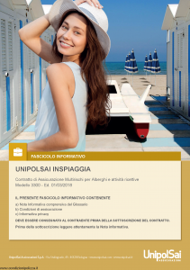 Unipolsai - Inspiaggia - Modello 3300 Edizione 01-03-2018 [130P]