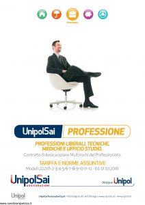 Unipolsai - Multirischi Del Professionista Professioni Liberali Tecniche Mediche E Ufficio Studio - Modello 2227 Edizione 07-2016 [86P]
